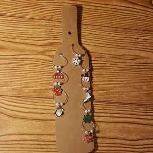 New Cute Winter Themed Wine Charms